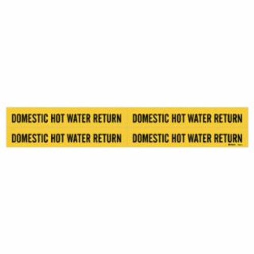 BRADY® CARD OF DOMESTIC HOT WATER RETURN SELF STICKING