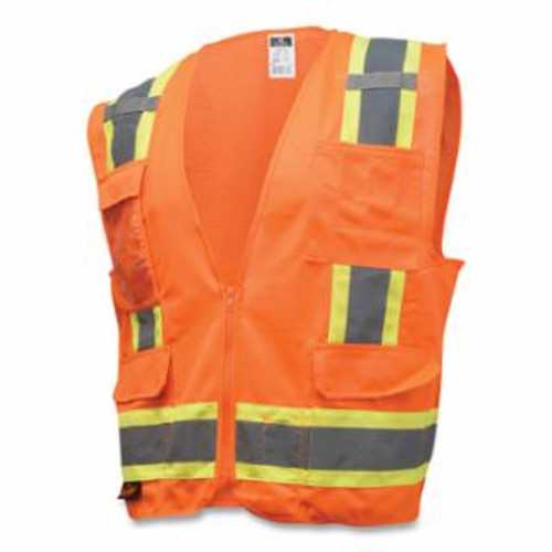 RADIANS TPR/CL2 SOL/MESH 2TONE SURV VEST-ORG-S