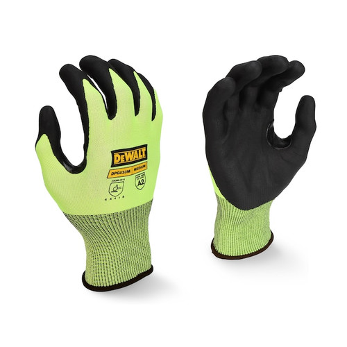 DEWALT TAGGED HI-VIS HPPE TOUCHSCREEN GLOVE-M