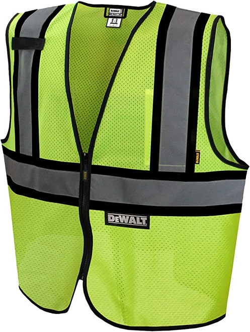 DEWALT CL2 CONTRAST TRIM ECON MESH VEST-GRN-2X