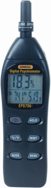 GENERAL TOOLS THERMO-HYGROMETER W/CALIFEAT
