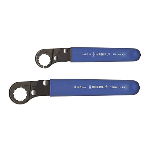 IMPERIAL TOOL 12069 OPEN JAW RATCHET WRENCH 11/16" W/TWO TONE