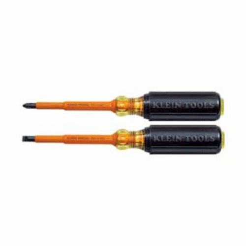 KLEIN TOOLS SCREWDRIVER SET  INSULATED  4'' SHANK  2 PIECE