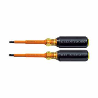 Klein Tools 33532-INS Screwdriver Set, 1000V Insulated Slotted and Phillips, 2-Piece