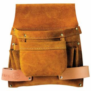 Klein Tools 42241 Tool Pouch, 6-Pockets for Nails, Screws and Tools