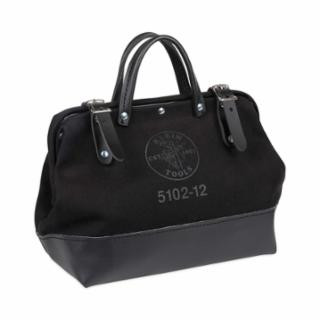 Klein Tools 510212BLK Tool Bag, Black Canvas, 12-Inch