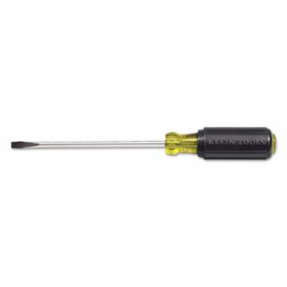 Klein Tools 605-10 1/4-Inch Cabinet Screwdriver, 10-Inch Round Shank