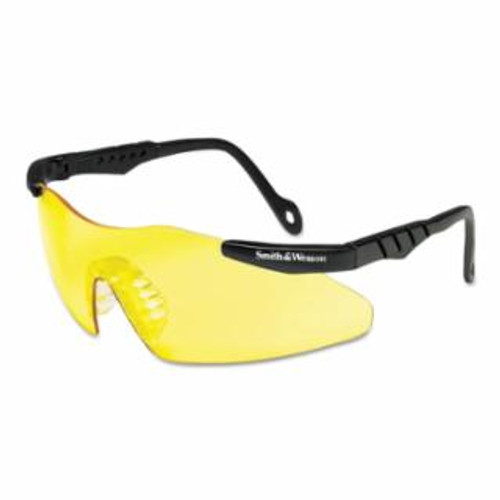 SMITH AND WESSON S&W MAGNUM 3G SAFETY GLASSES BLACK FRAME YELLOW