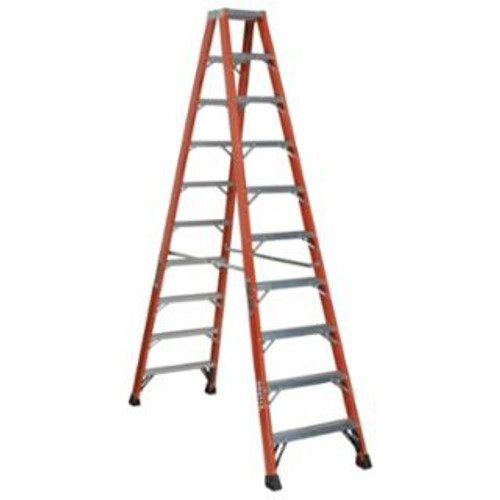 LOUISVILLE LADDER BRUTE 375 FIBERFLASS 10'TWIN STEPLADDER