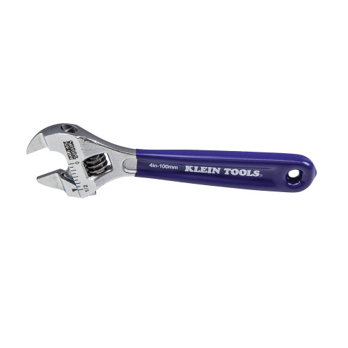 Klein Tools D86932 Slim-Jaw Adjustable Wrench , 4-Inch
