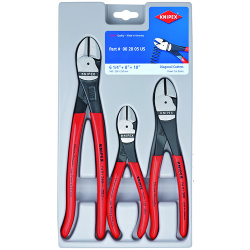 KNIPEX 3 PC DIAGONAL CUTTERS SET