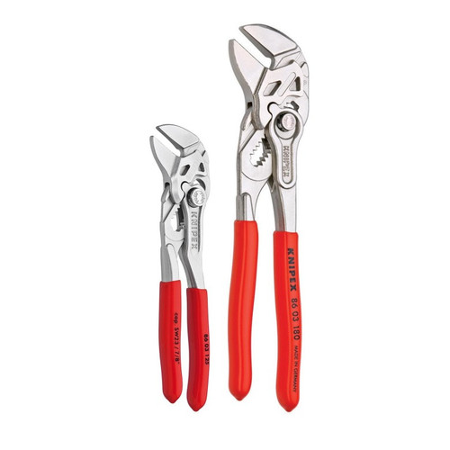 KNIPEX 2 PC PLIERS WRENCH SET 5" AND 7 1-1/4" PLIERS WR