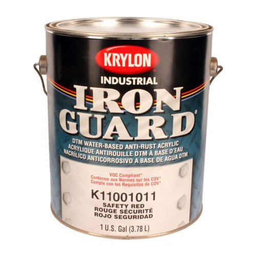 KRYLON IRON GUARD WATER-BASED AC ENAM SAFETY RED 1 GAL