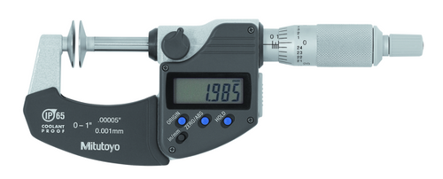 MITUTOYO MICROMETER  DISC  0-1" .00005"/0.001MM  IP65