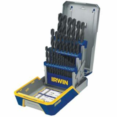 IRWIN 29 PIECE DRILL BIT INDUSTRIAL SET CASE BLK OXIDE