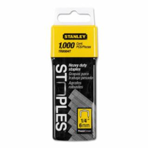 STANLEY 1/4" POWER CREOWN HEAVYDUTY STAPLE (1000/PKG)