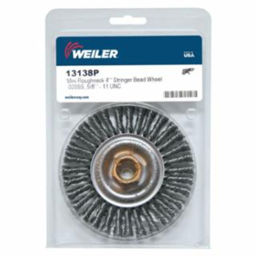 WEILER 4" STRINGER BEAD WIRE WHEEL .020 SS 5/8"-11 AH