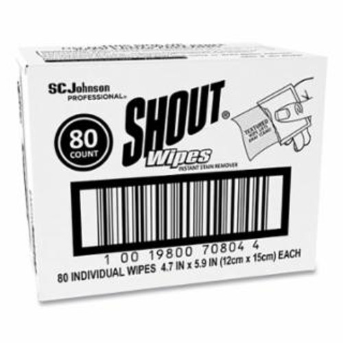 SHOUT SHOUT WIPES INSTANT STAIN REMOVER 80CT