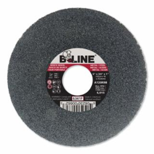 B-LINE ABRASIVES 6 X 3/4 X 1 B-LINE T1 BENCH WHEEL  A120R9B  FIN