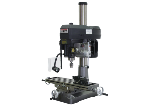 JET JT9-350129 JMD-18PFN Mill/Drill With NEWALL NMS800 DRO and X-Axis Table Powerfeed