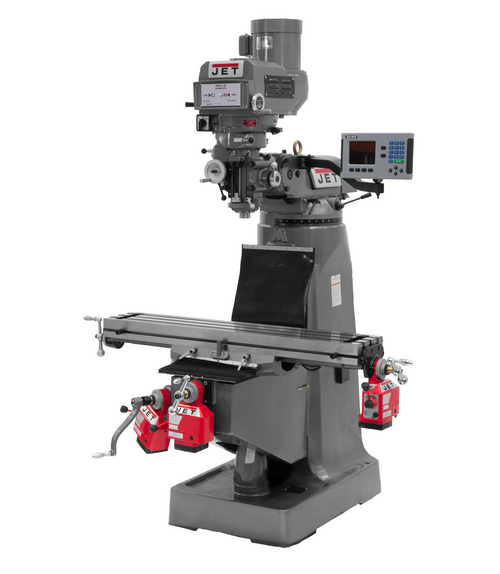 JET JT9-690099 JTM-4VS Mill With ACU-RITE 203 DRO With X, Y and Z-Axis Powerfeeds