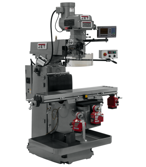 JET JT9-698065 JTM-1254VS With  ACU-RITE   203 3X (Q) DRO,  X,Y&Z   Powerfeeds