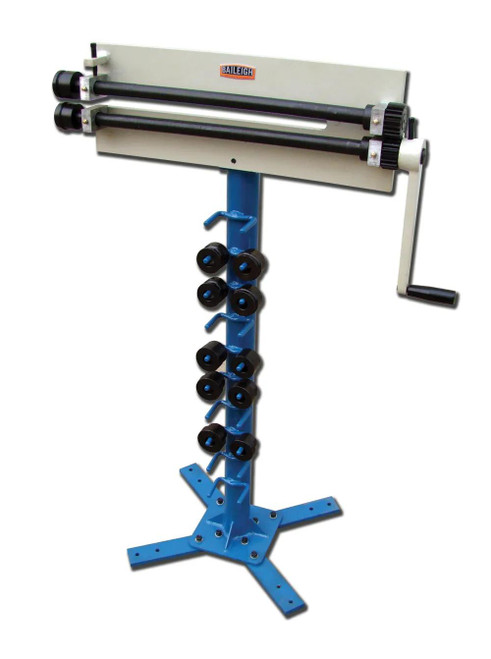 BAILEIGH BA9-1000934 Br-18M-18; Manually Operated Bead Roller, 18 Gauge Maximum Capacity, 18" Throat Depth. Includes Stand