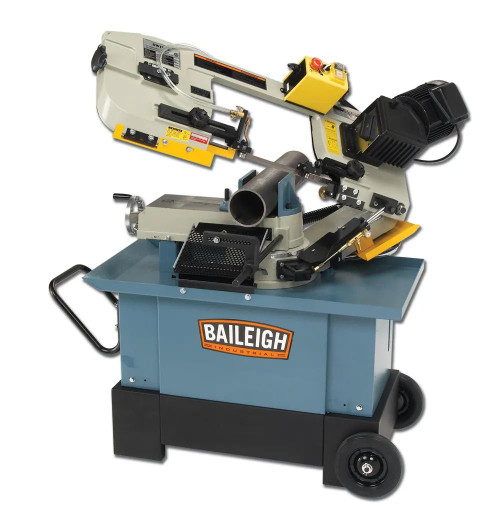 BAILEIGH BA9-1001684 Bs-712Ms; 7" X 10 Geared Head Mitering Horizontal/Vertical Band Saw 1HP, 120V, Single Phase