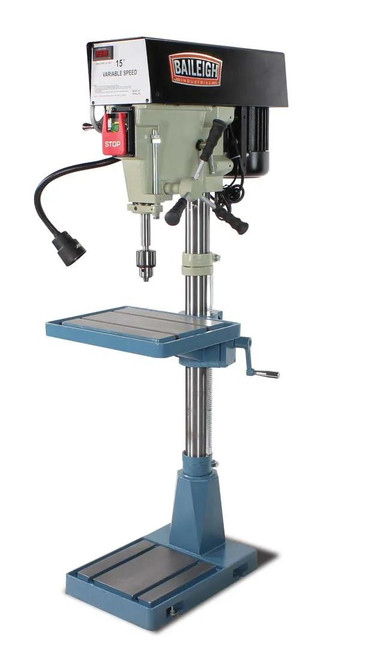 BAILEIGH BA9-1002989 Dp-15Vsf; 110/220V Single Phase (Prewired 110) 15" Variable Speed Floor Drill Press
