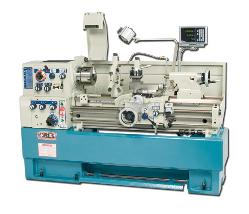 BAILEIGH BA9-1006140 Pl-1640; 16" X 40" Precision Geared Head Lathe With Mitutoyo Dro 7-1/2 HP, 220V 3Phase