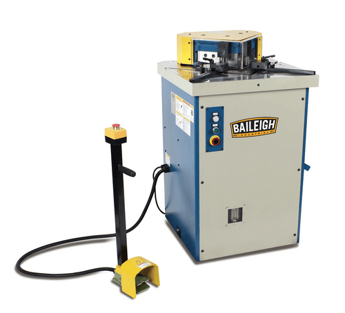BAILEIGH BA9-1007213 Sn-F04-Ms; 220V 60 Hz 3Phase 4 Gauge (6mm) Hydraulic Fixed Angle Sheet Metal Notcher