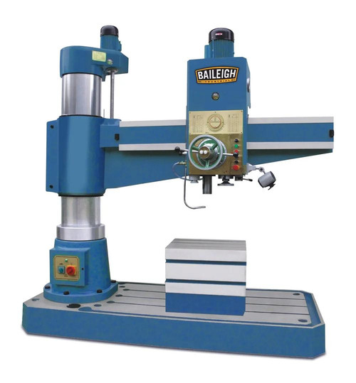 BAILEIGH BA9-1008486 Rd-1600H; 5' Hydraulic Radial Drill, Mt5 Spindle, Includes Quick And Tappinig Chuck 5-1/4HP, 220V 3Phase