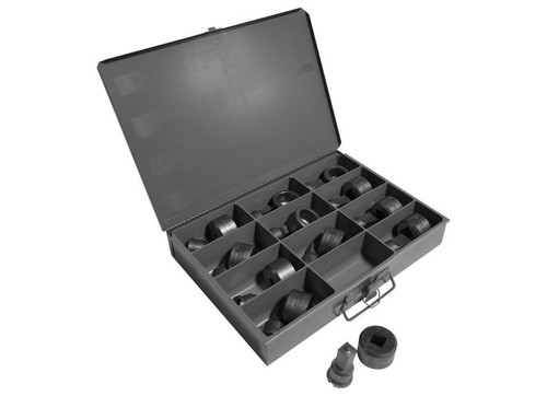 EDWARDS ED9-PD1260 12 Piece Square Punch & Die Set With Storage Case