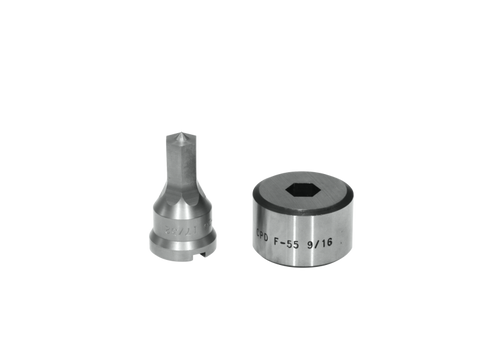EDWARDS ED9-PDH17/32 17/32" Hex Punch & Die Set With Key-Way