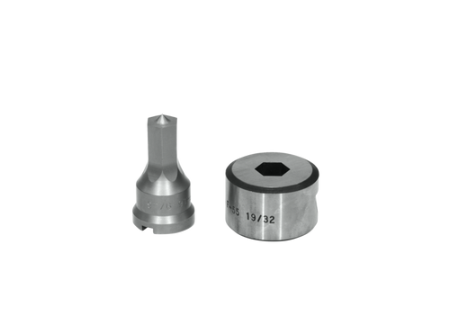 EDWARDS ED9-PDH19/32 19/32" Hex Punch & Die Set With Key-Way