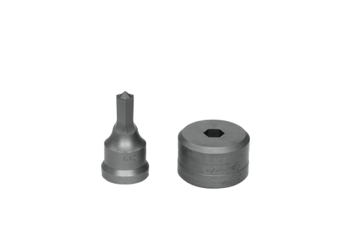 EDWARDS ED9-PDH7/16 7/16" Hex Punch & Die Set With Key-Way