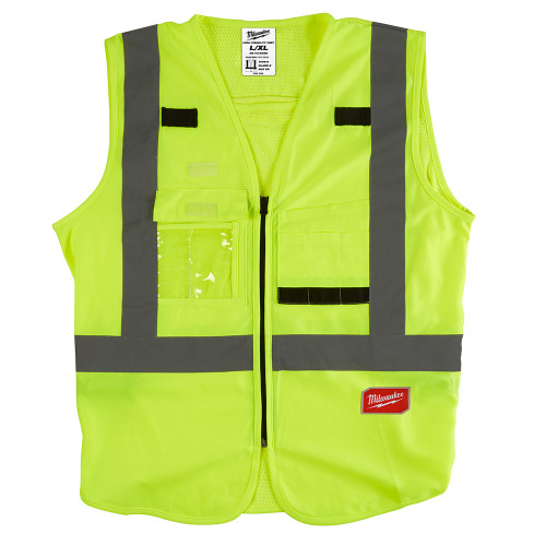 Milwaukee 48-73-5061 High Visibility Yellow Safety Vest - S/M (CSA) Milwaukee 48-73-5061 High Visibility Yellow Safety Vest - S/M (CSA)
