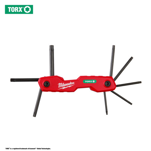 Milwaukee 48-22-2184 8-Key Folding Hex Key Set - Torx