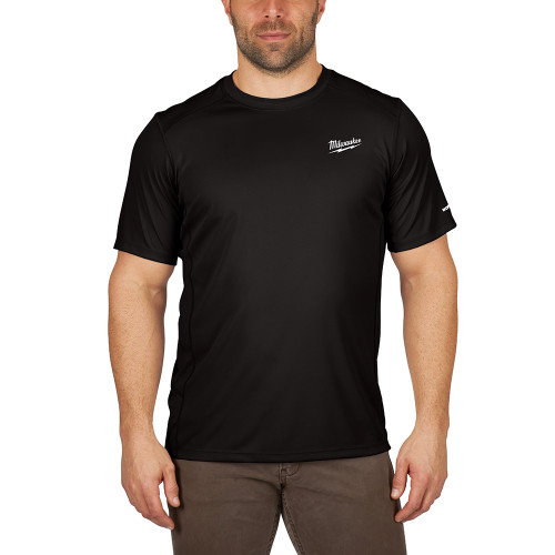 Milwaukee 414B-M WORKSKIN Lightweight Performance Shirt - Short Sleeve - Black M