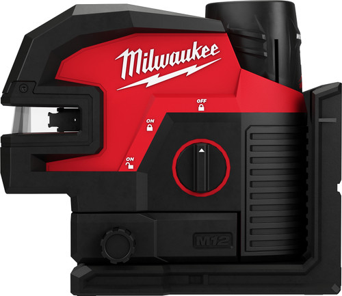 Milwaukee 3624-21 M12 Green Cross Line & 4-Points Laser Kit Milwaukee 3624-21 M12 Green Cross Line & 4-Points Laser Kit
