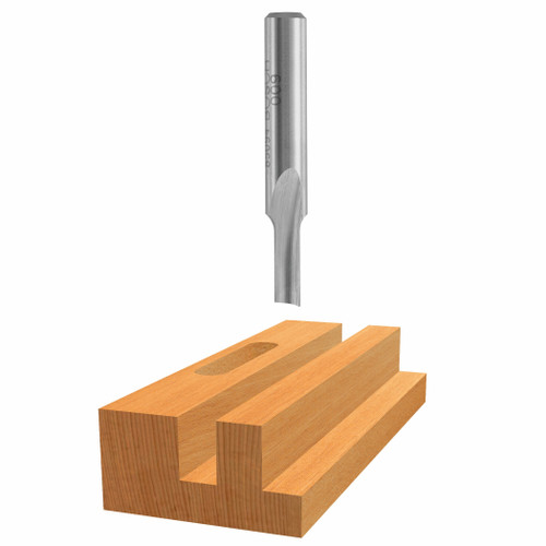 Bosch 85152 1/8 In. x 5/8 In. High Speed Steel 1-Flute Straight Bit
