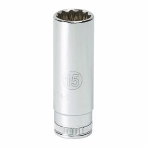 GEARWRENCH 1/4" DRIVE 6 POINT DEEPMETRIC SOCKET 4MM