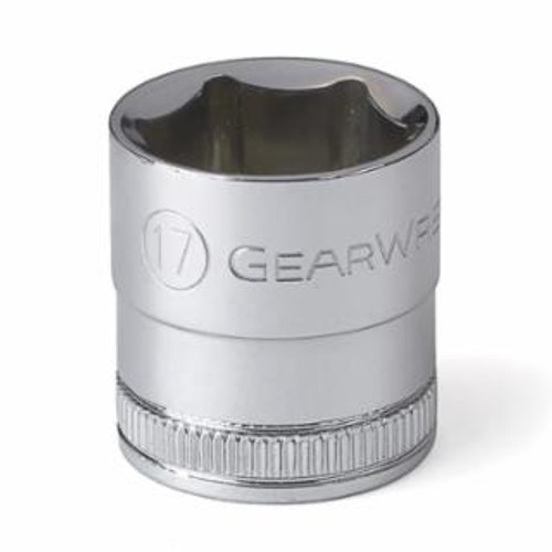 GEARWRENCH 3/8" DRIVE 6 POINT STANDARD METRIC SOCKET 17MM