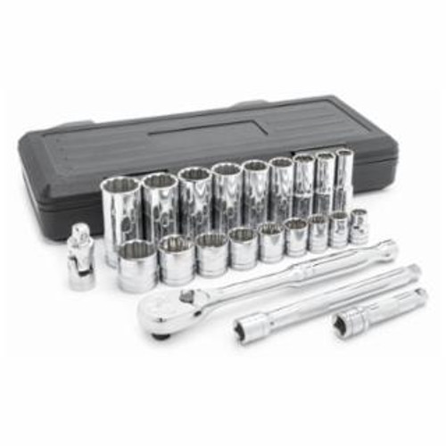 GEARWRENCH SET SKT 22PC 3/8DR 12PTSAE