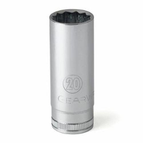 GEARWRENCH 1/2" DRIVE 12 POINT DEEPMETRIC SOCKET 17MM