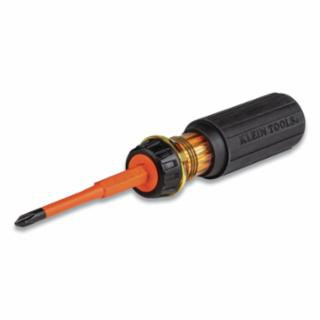 Klein Tools 32293 Flip-Blade Insulated Screwdriver, 2-in1, Ph Bit #2, Sl Bit 1/4-Inch