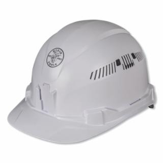 Klein Tools 60105 Hard Hat, Vented, Cap Style, White