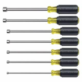 Klein Tools 647M Nut Driver Set, Magnetic Nut Drivers, 6-Inch Shafts, 7-Piece