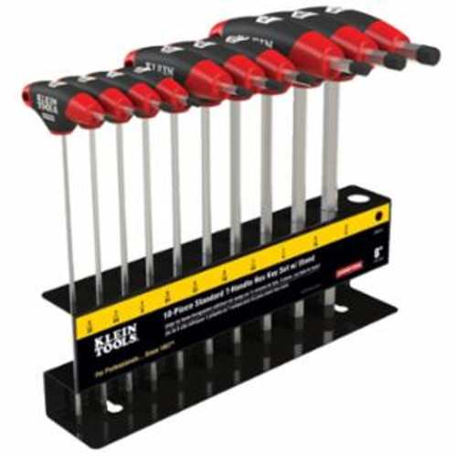 KLEIN TOOLS 10 PC 6" SAE JOURNEYMANT-HANDLE SET W/ STAND