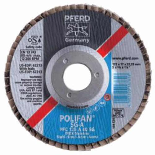 PFERD 7 X 7/8 POLIFAN SG ALU OX CONICAL 80G